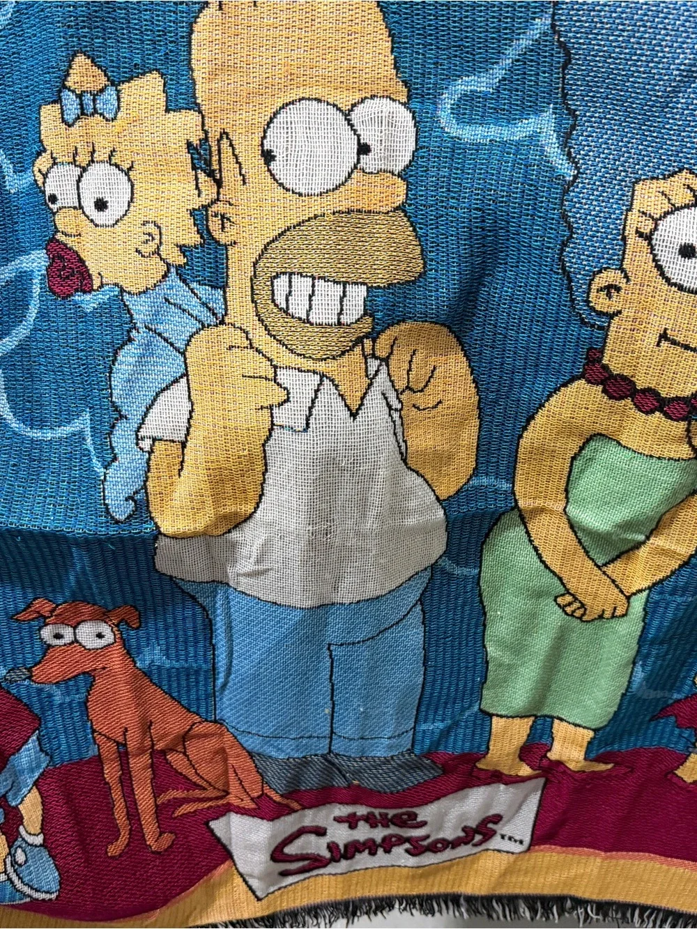 Simpsons official throw